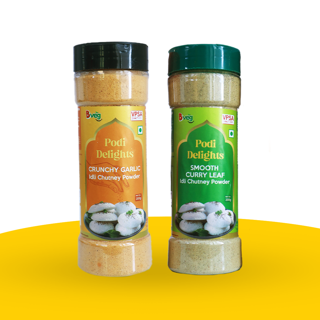Crunchy Garlic & Smooth Curry Leaf Idli Chutney Powder