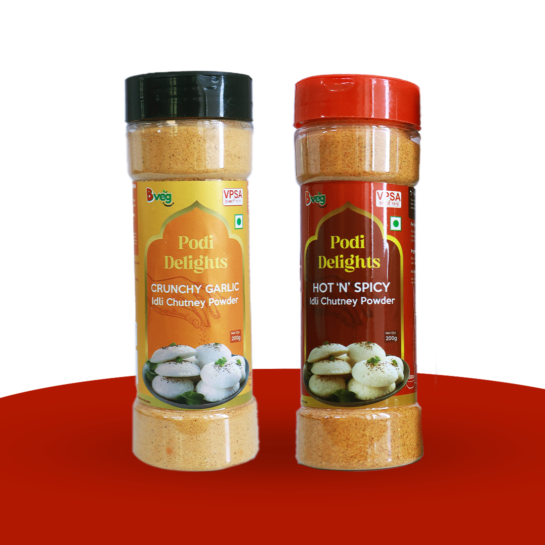 Crunchy Garlic & Hot'n Spicy Idli Chutney Powder