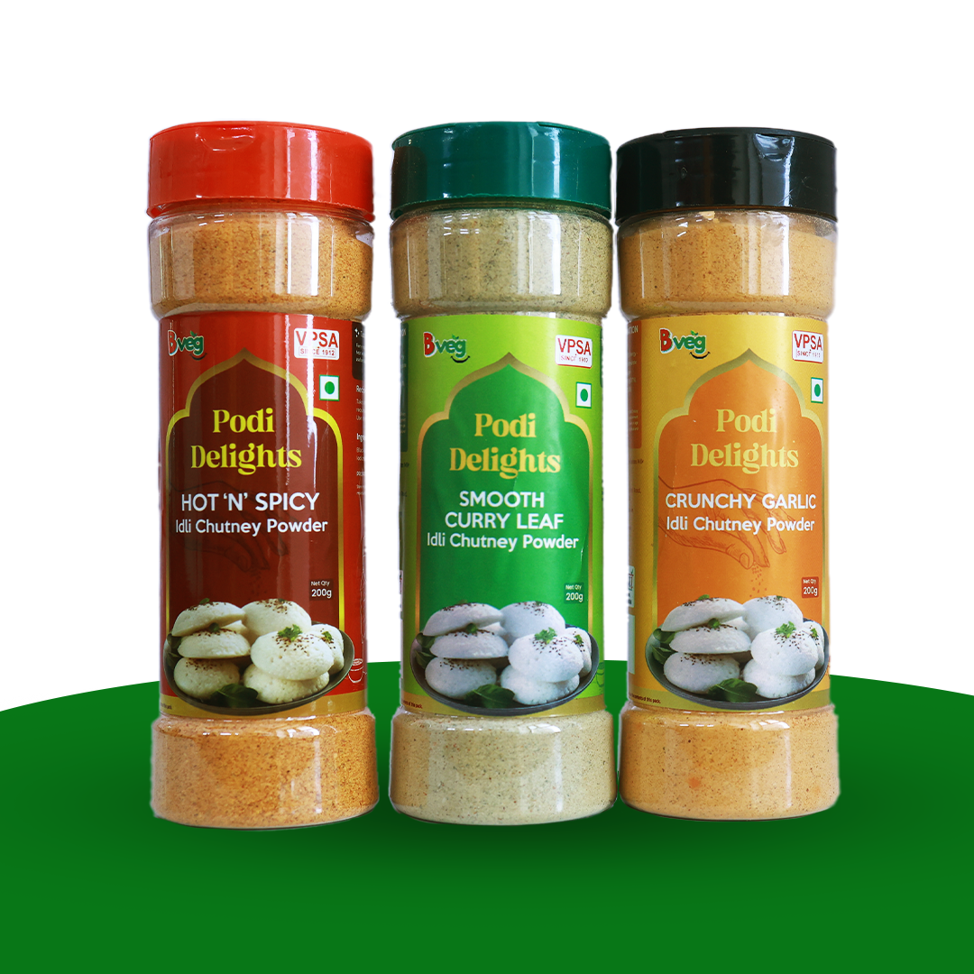 Idli Chutney Podi Combo