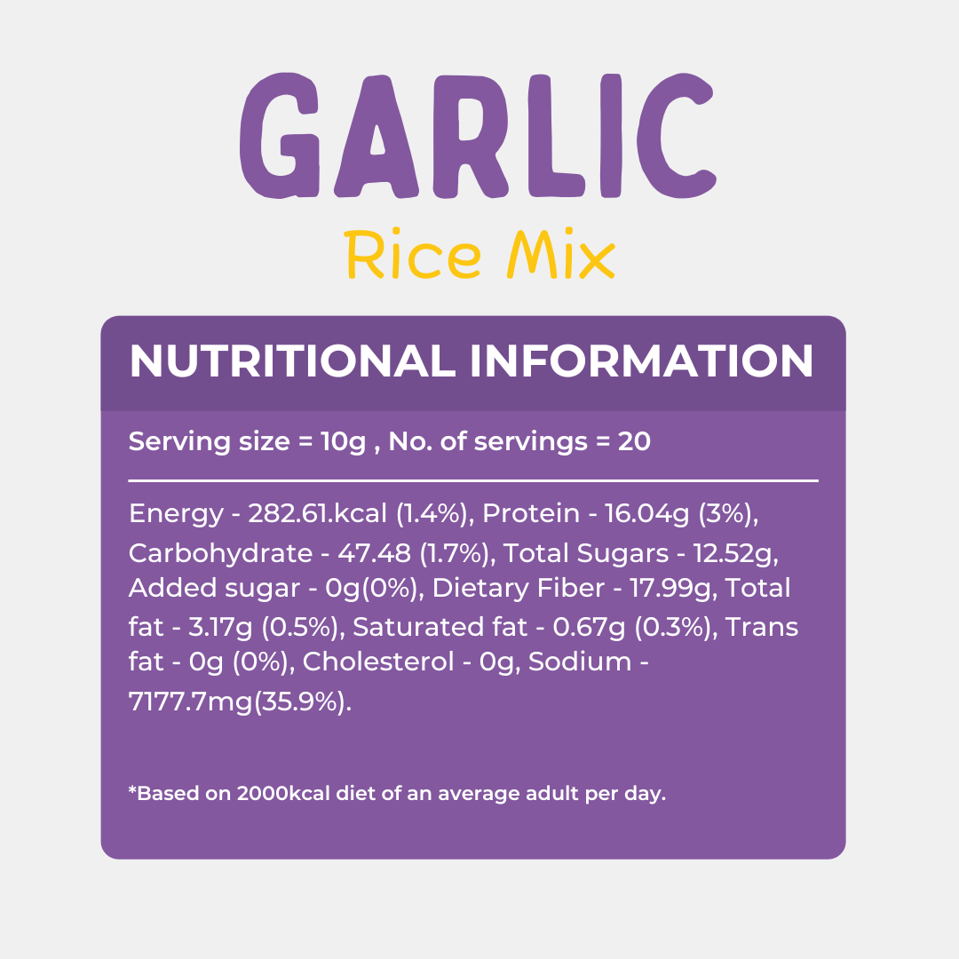 Insta Eatz Garlic Rice Mix – 200g